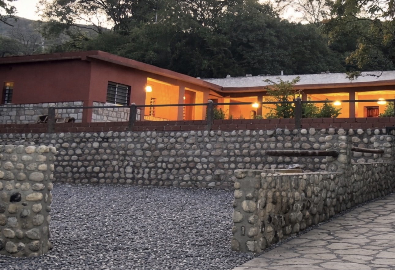 Patio exterior y jardín